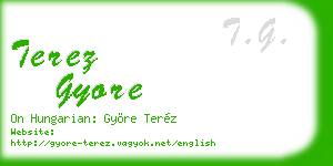 terez gyore business card