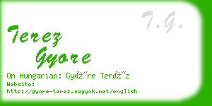 terez gyore business card